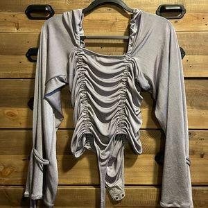 Free People Meant To Be Ruched Bodysuit